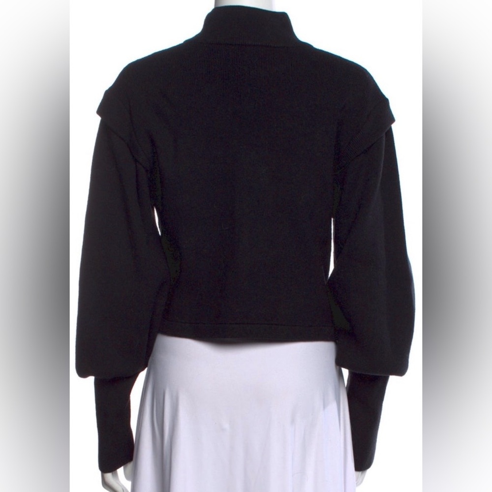 Jonathan Simkhai mock neck luxury Black Turtleneck Sweater